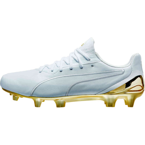 Puma King Platinum FG – Puma White & Puma Team Gold
