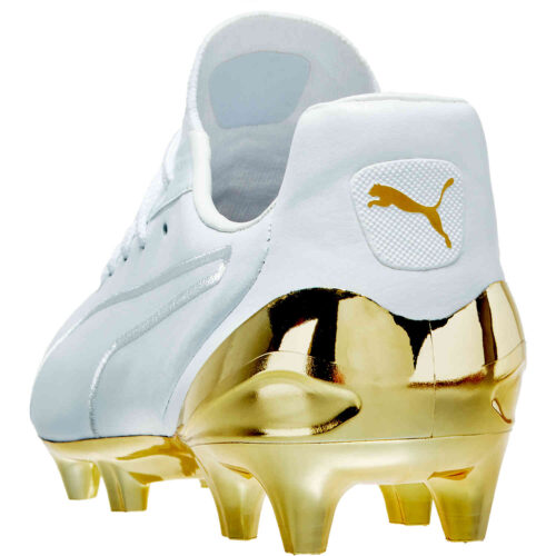 Puma King Platinum FG – Puma White & Puma Team Gold