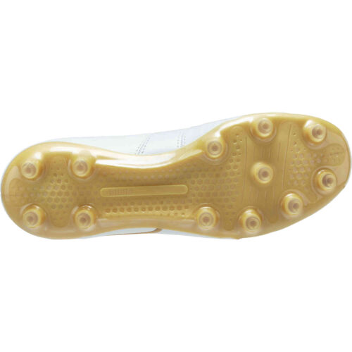 Puma King Pro FG – Puma White & Puma Team Gold