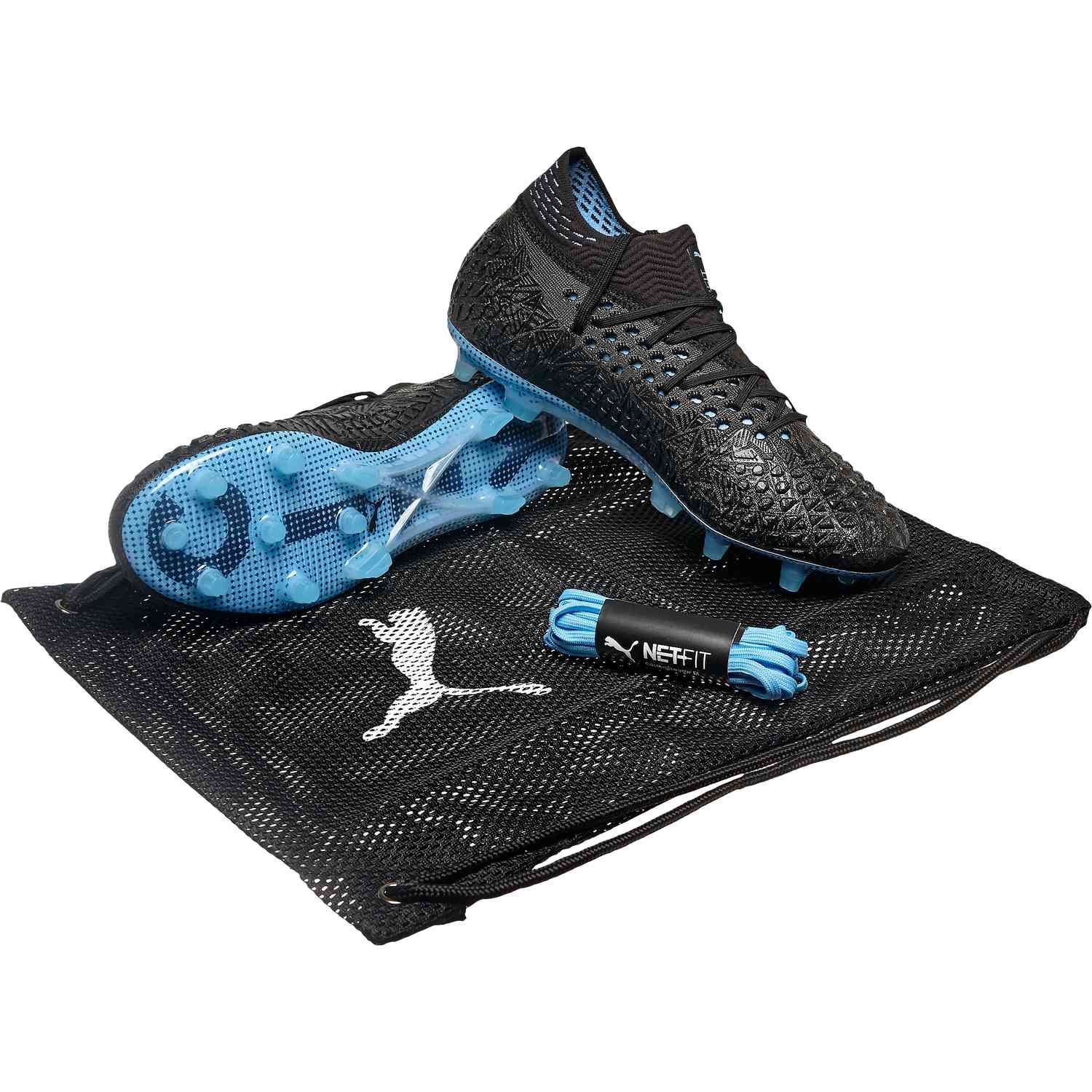 Puma Manchester City FUTURE 4.1 FG Black Sky Blue White SoccerPro