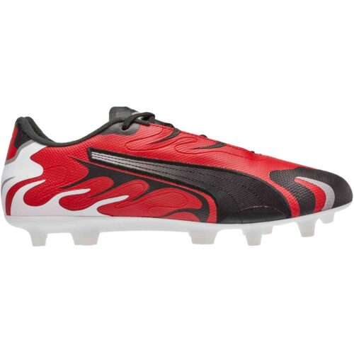 PUMA Future Inhale FG – White/Black/High Risk Red