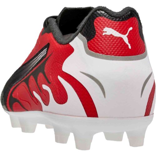 PUMA Future Inhale FG – White/Black/High Risk Red