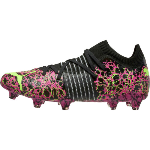 PUMA Origins Future 1.2 FG – Ultra Magenta & Black with Green Glare