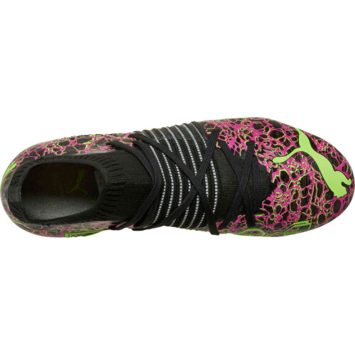 PUMA Origins Future 1.2 FG – Ultra Magenta & Black with Green Glare
