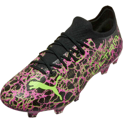 PUMA Origins Ultra 1.3 FG – Ultra Magenta & Black with Green Glare