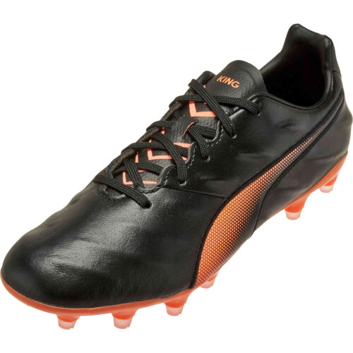 Puma King Pro 21 FG – Black & Neon Citrus