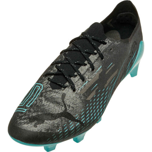 Puma Tech Ultra SL FG – Aged Silver & Black with Elektro Aqua