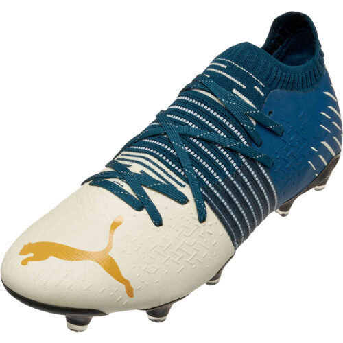 Puma First Mile Future 1.2 FG – Intense Blue & Ivory Glow with Mineral Yellow with Black