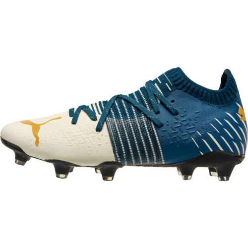 Puma First Mile Future 1.2 FG – Intense Blue & Ivory Glow with Mineral Yellow with Black