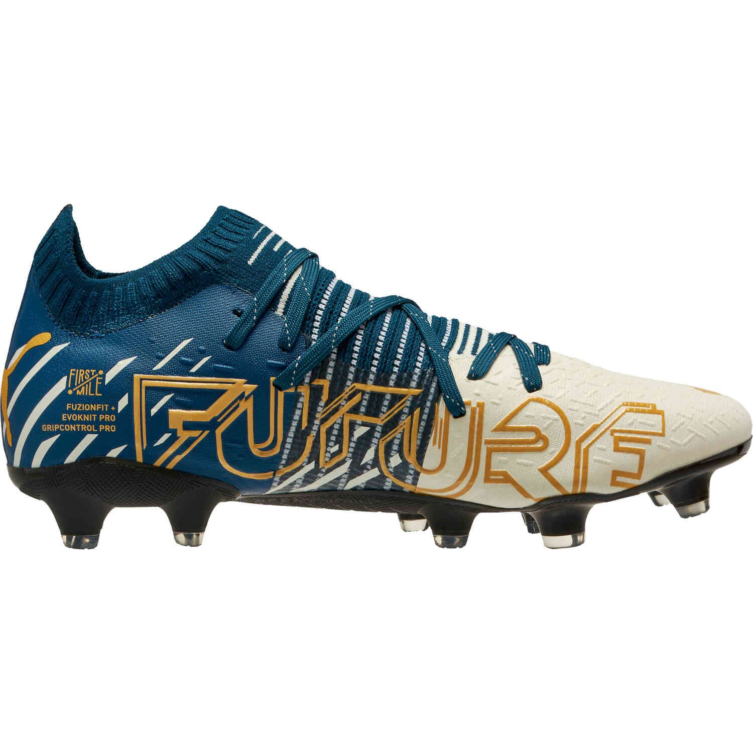 Puma First Mile Future 1.2 FG Intense Blue Ivory Glow with