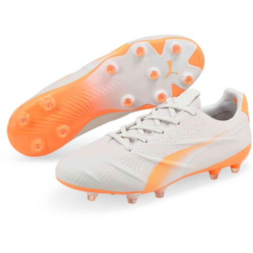 Puma Vegan King Platinum 21 FG – Nimbus Cloud & Neon Citrus