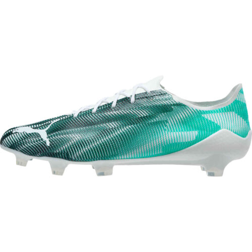 Puma Ultra SL 21 FG – White & Spectra Green with Black
