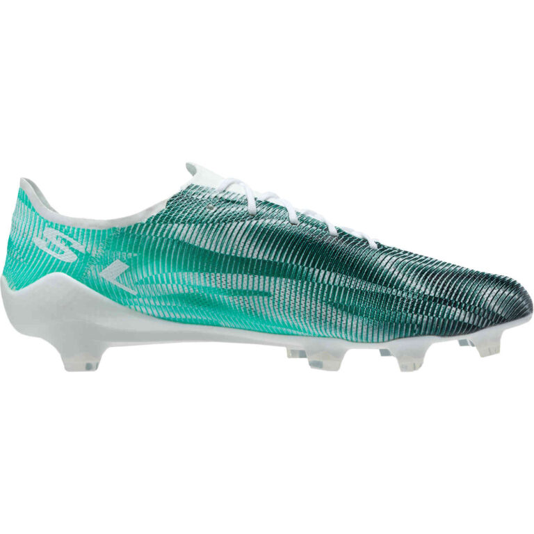 Puma Ultra SL 21 FG - White & Spectra Green with Black - SoccerPro