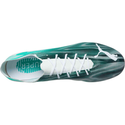 Puma Ultra SL 21 FG – White & Spectra Green with Black
