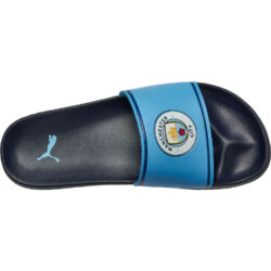 Light blue puma slides sales