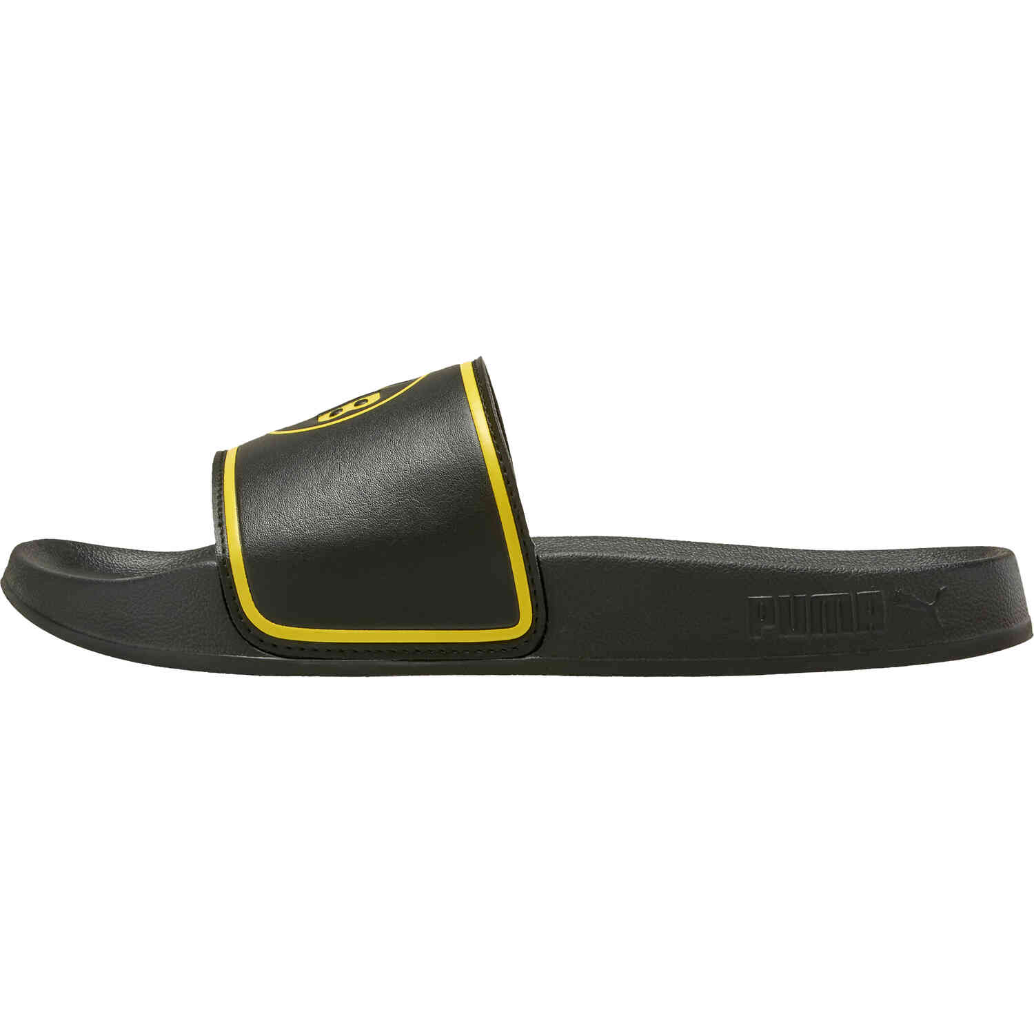 Puma Borussia Dortmund Leadcat 2.0 Slides Black Cyber Yellow
