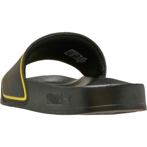 Puma Borussia Dortmund Leadcat 2.0 Slides – Black & Cyber Yellow