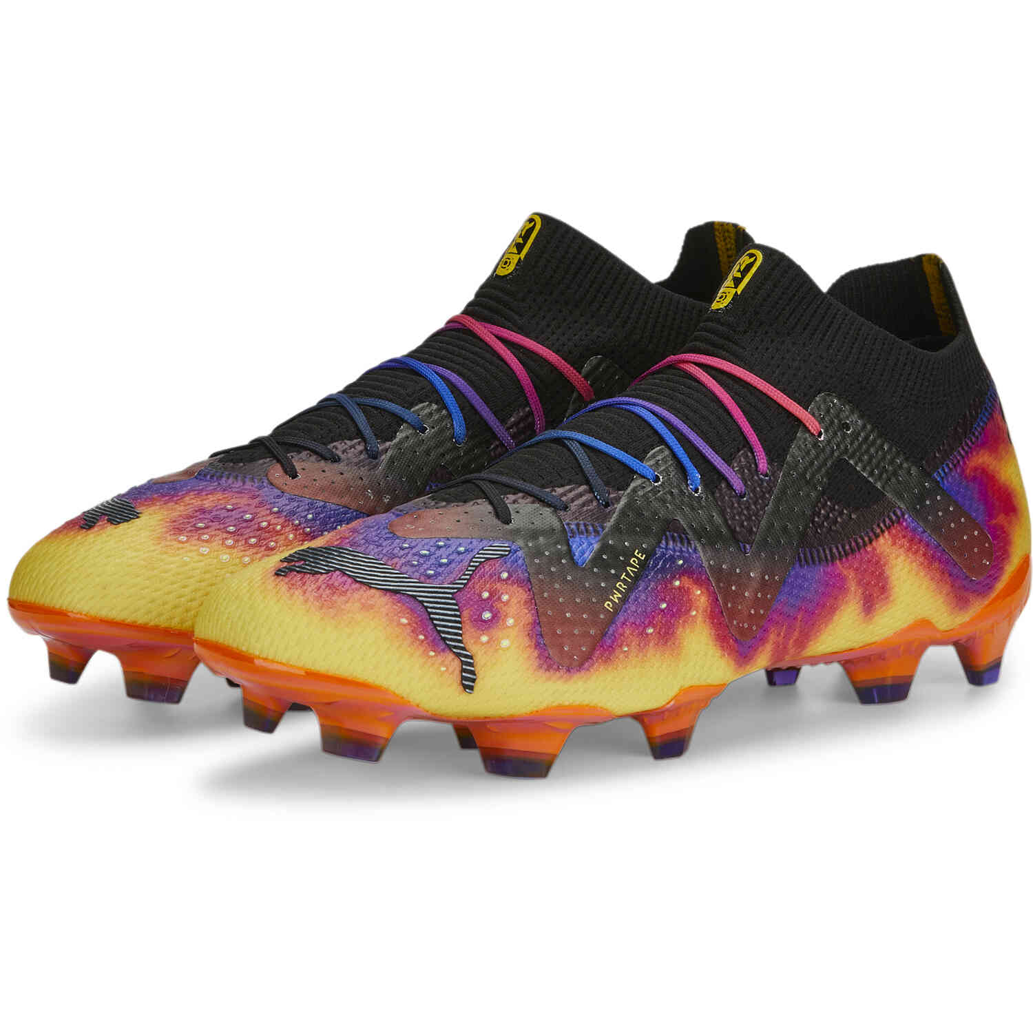 PUMA Elements Future Ultimate - Team Violet & with Yellow Sizzle with Ricki - SoccerPro