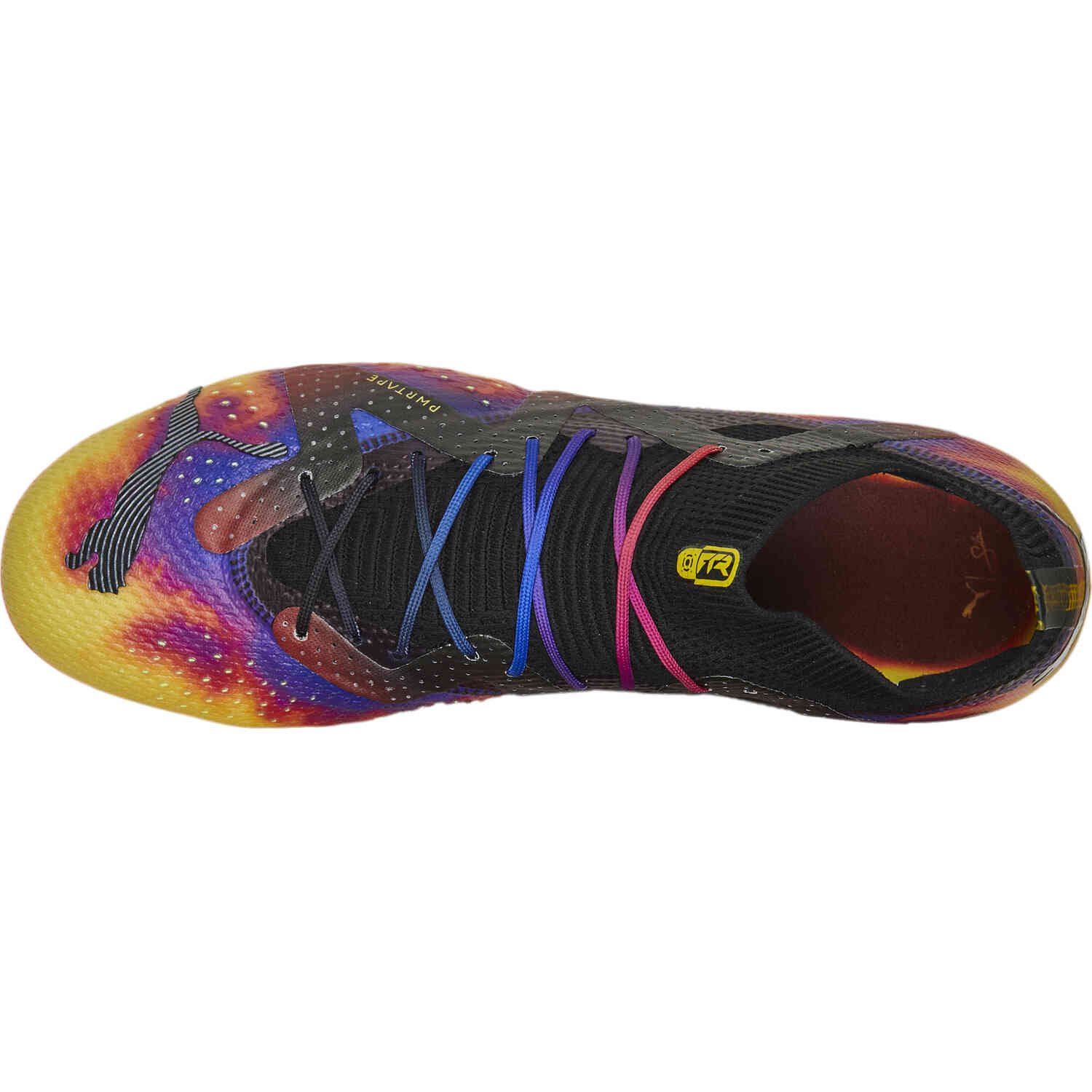 PUMA Elements Future Ultimate FG – Team Violet & Black with Yellow Sizzle with Ricki O