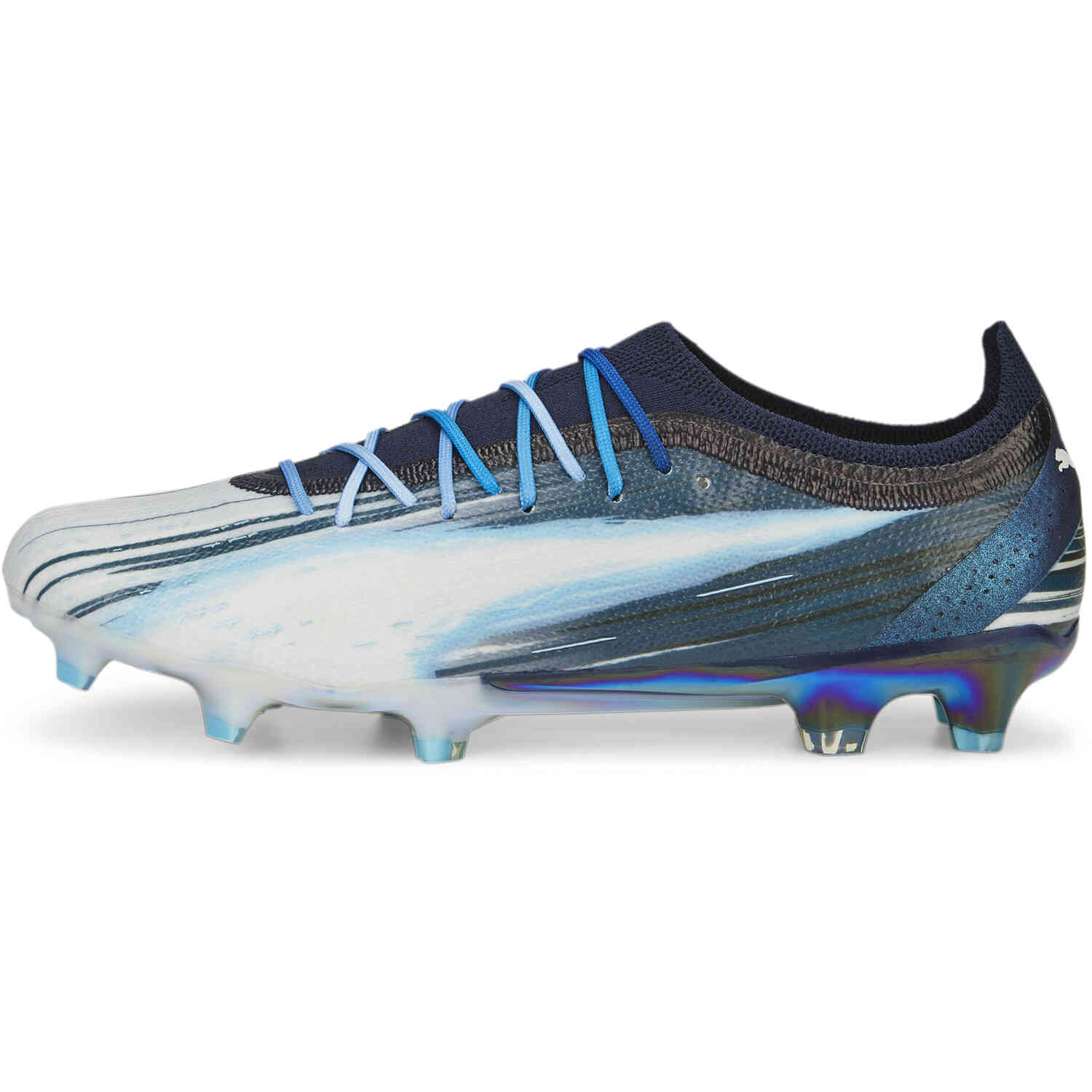 PUMA Elements Ultra Ultimate FG – Navy & White with Bright Aqua