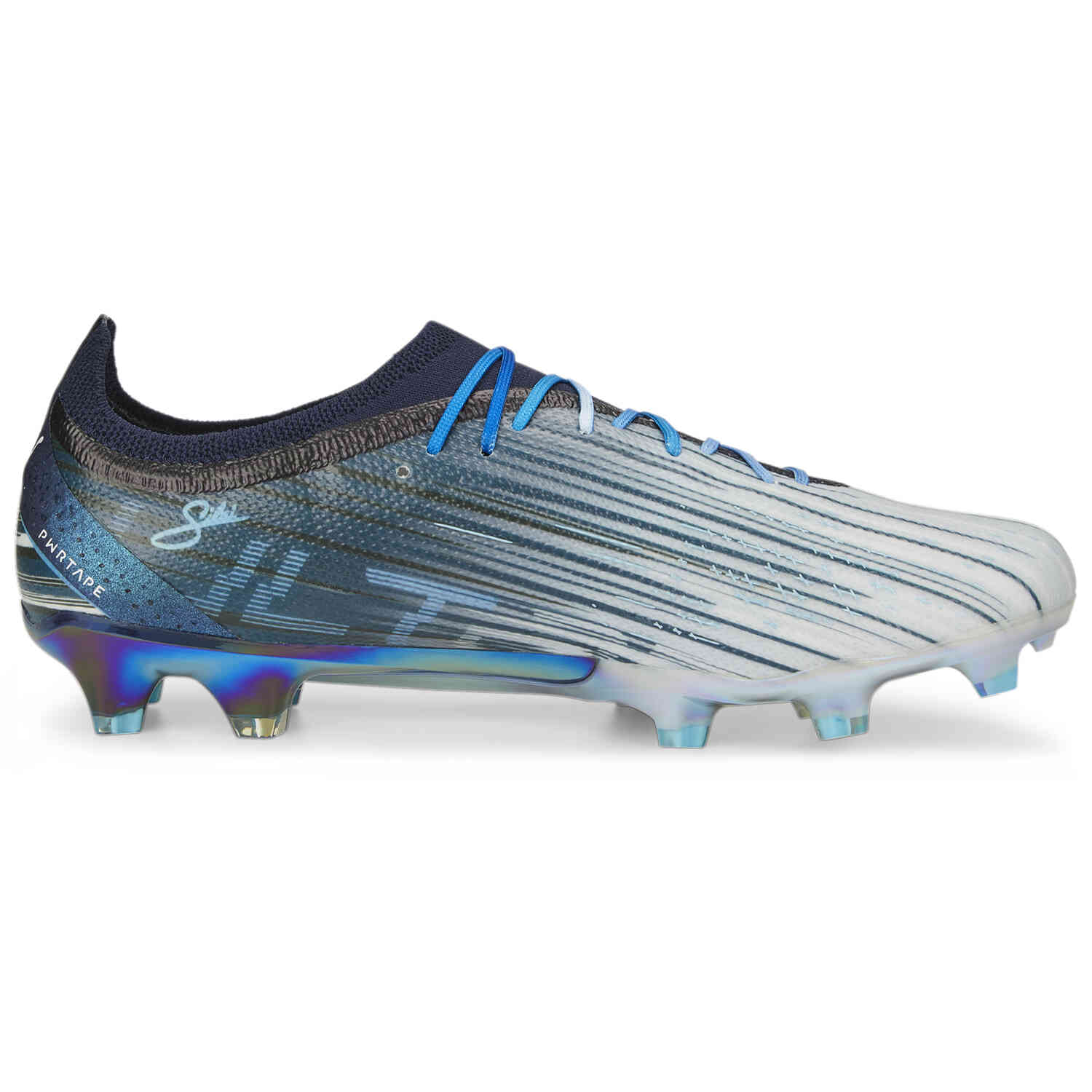 PUMA Elements Ultra Ultimate FG – Navy & White with Bright Aqua