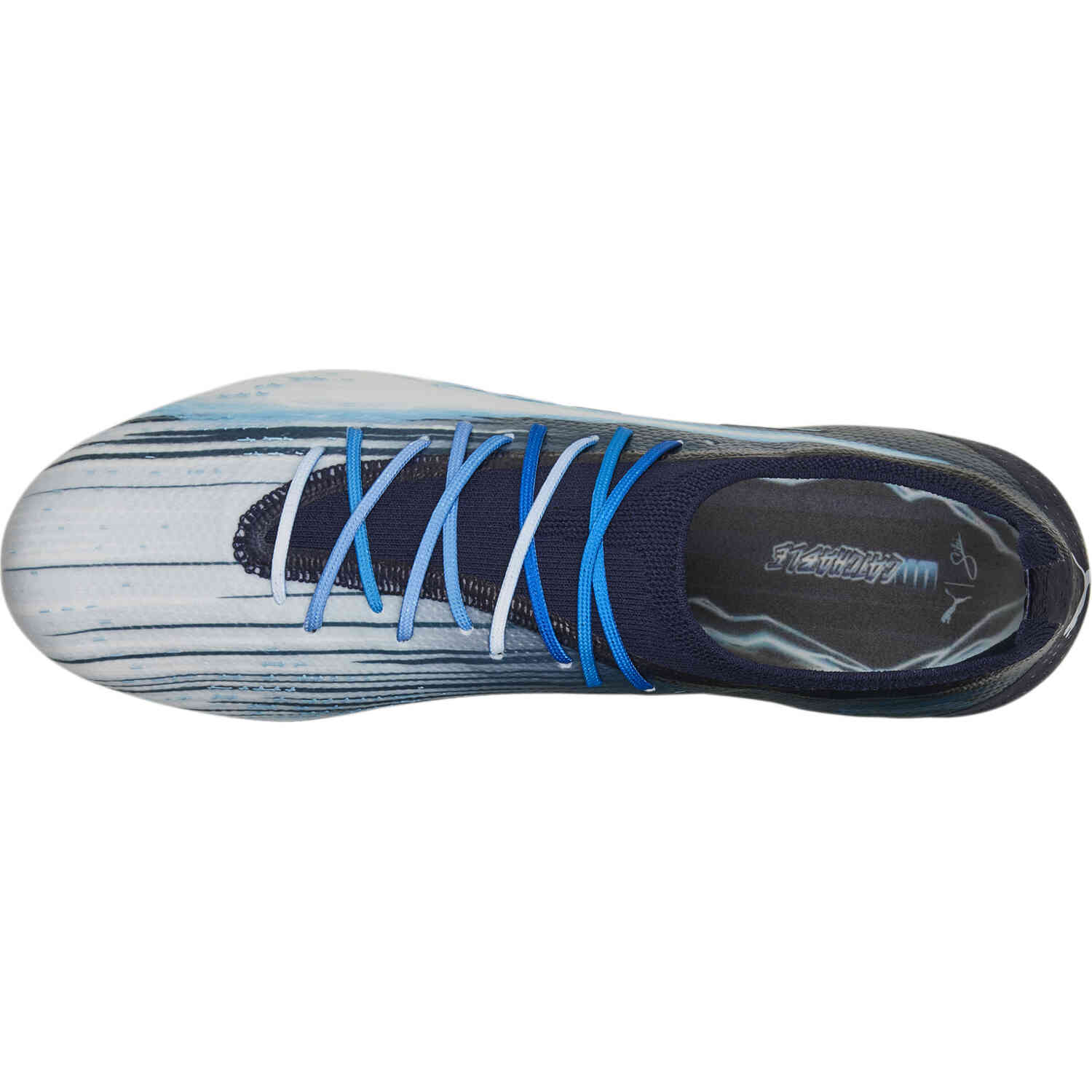 PUMA Elements Ultra Ultimate FG – Navy & White with Bright Aqua