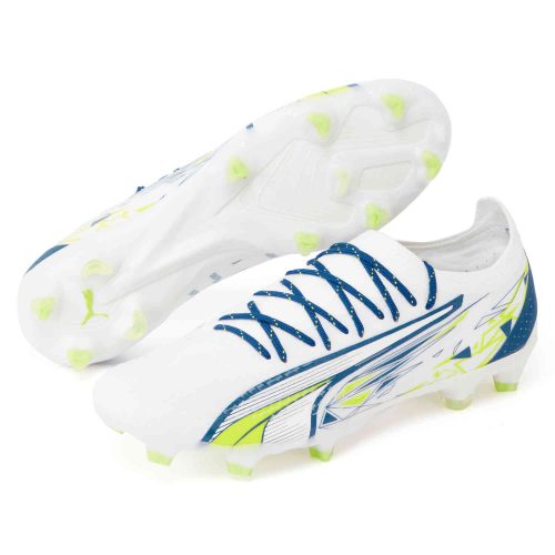 PUMA Christian Pulisic Ultra Ultimate FG/AG – White & Lime Smash with Clyde Royal