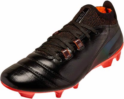 - FG Puma Lux Black One Soccer Puma Shoes