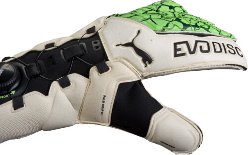 Puma evoDisc Goalkeeper Gloves – Green Gecko/Puma White