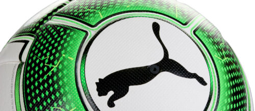 PUMA evoPOWER Vigor 1.3 Match Ball – White/Green Gecko