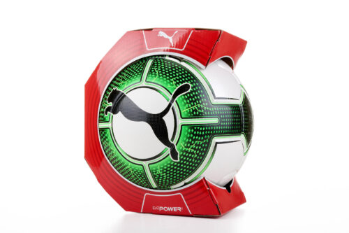 PUMA evoPOWER Vigor 1.3 Match Ball – White/Green Gecko