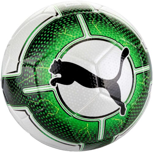 PUMA evoPOWER Vigor 3.3 Tournament Match Soccer Ball – White/Green Gecko