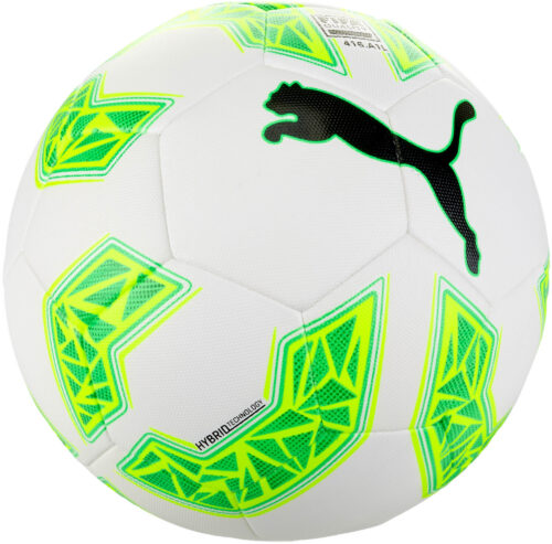 PUMA evoSPEED 2.5 Hybrid Soccer Ball – White/Green Gecko