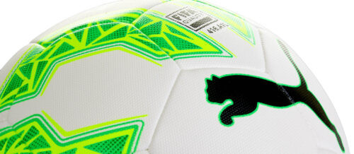 PUMA evoSPEED 2.5 Hybrid Soccer Ball – White/Green Gecko