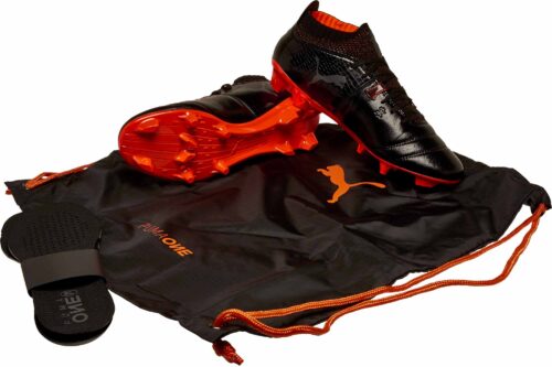 PUMA One Lux FG – Black/Shocking Orange