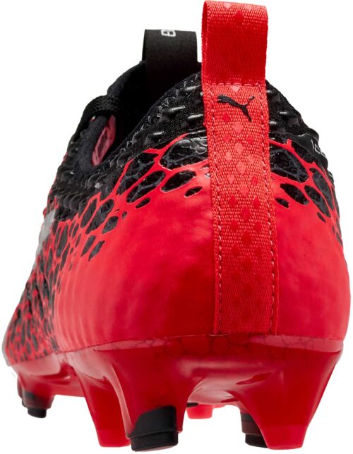 PUMA evoPOWER Vigor 1 FG – Graphic – Black/Fiery Coral