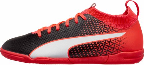 PUMA Kids evoKnit FTB IT – Black/Fiery Coral
