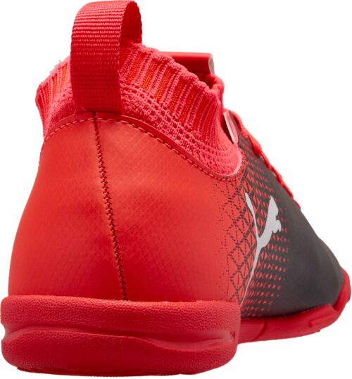 PUMA Kids evoKnit FTB IT – Black/Fiery Coral