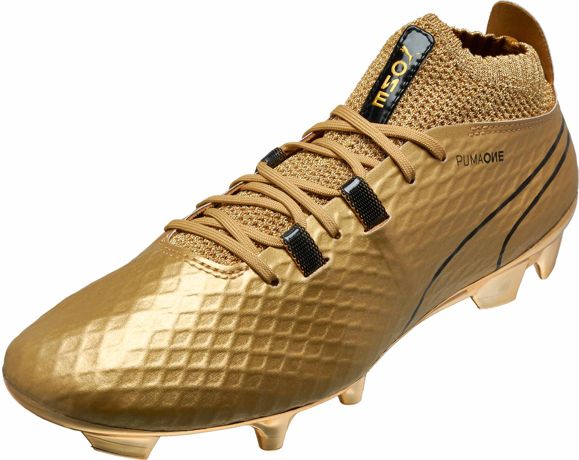 Pickering capture Existence Puma One FG - Gold Puma Soccer Cleats