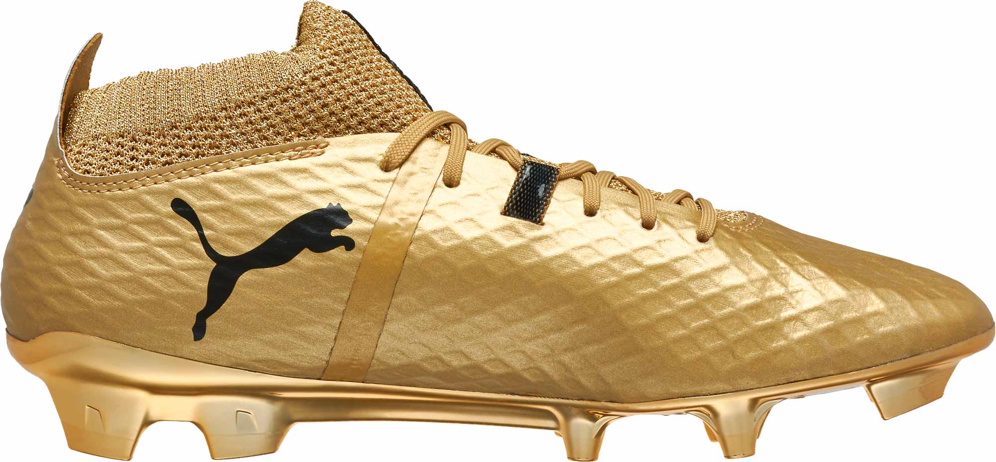 gold puma soccer cleats