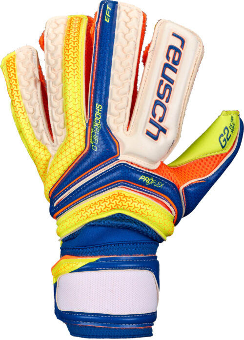 Reusch Serathor Deluxe G2 Goalkeeper Gloves – Dazzling Blue/Safety Yellow