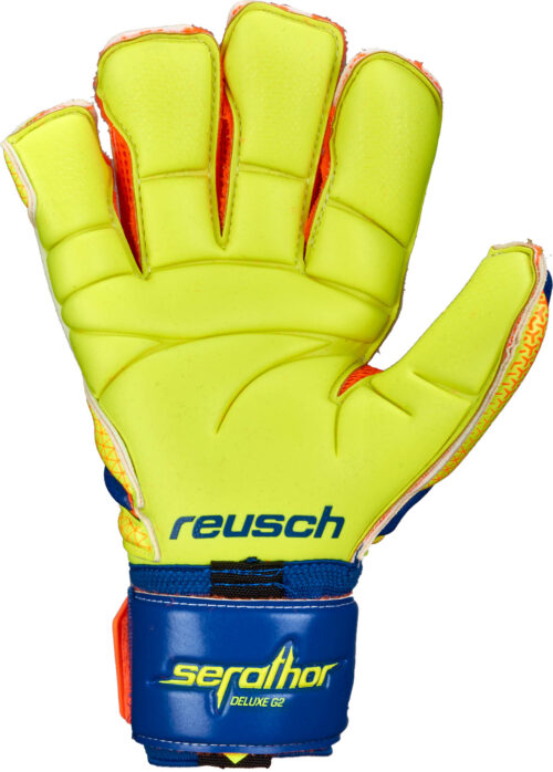 Reusch Serathor Deluxe G2 Goalkeeper Gloves – Dazzling Blue/Safety Yellow