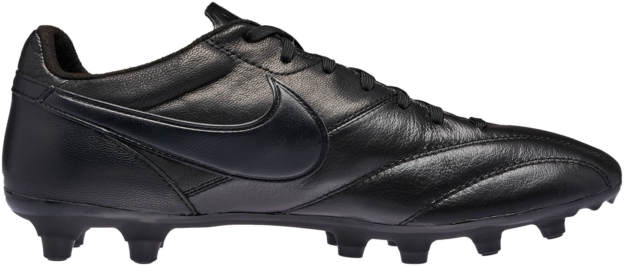 The Nike Premier FG Triple Black Nike Soccer Cleats