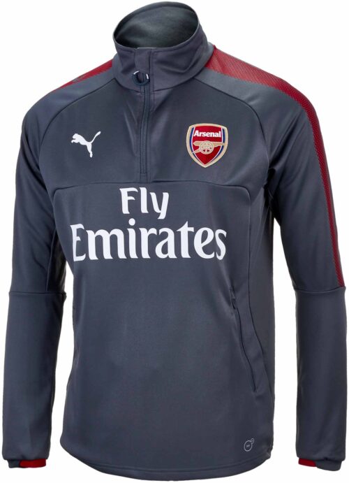 Puma Arsenal 1/4 Zip Training Top – Dark Shadow