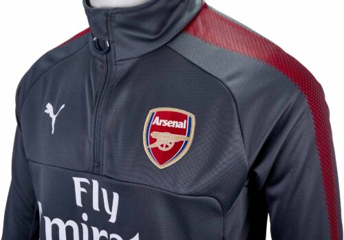 Puma Arsenal 1/4 Zip Training Top – Dark Shadow