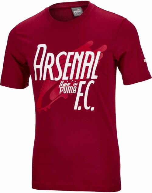 Puma Arsenal Graphic Tee – Rio Red