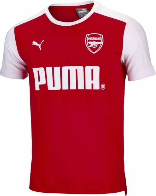 Puma Arsenal Puma Tee – High Risk Red/White