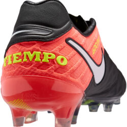 nike tiempo orange black