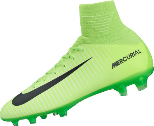 Nike Kids Mercurial Superfly V FG – Electric Green/Flash Lime