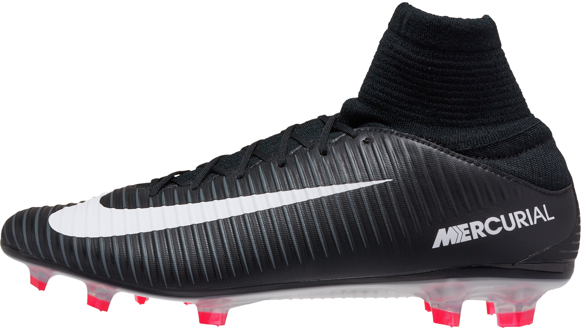 nike mercurials black and white